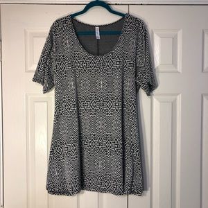 LuLaRoe Black and White Top